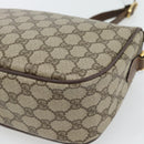 GUCCI GG Supreme Web Sherry Line Bag PVC Beige Gold 89 02 077 Auth BA12879-13