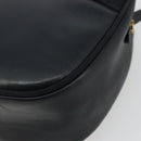 Salvatore Ferragamo Vala Umhängetasche Leder Navy Gold Auth BA12880-9