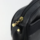 Salvatore Ferragamo Vala Umhängetasche Leder Navy Gold Auth BA12880-10