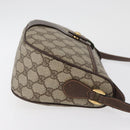 GUCCI GG Supreme Web Sherry Line Bag PVC Beige Gold 89 02 032 Auth BA12881-3
