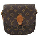 LOUIS VUITTON Monogram Saint Cloud PM Shoulder Bag M51244 LV Auth BA12882-13