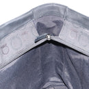 Salvatore Ferragamo Gancini Tote Bag Canvas Black Silver Auth BA12884-18