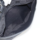 Salvatore Ferragamo Gancini Tote Bag Canvas Black Silver Auth BA12884-21