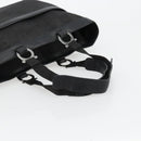 Salvatore Ferragamo Gancini Tote Bag Canvas Black Silver Auth BA12884-7
