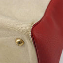 HERMES Victoria 43 Handtasche beschichtete Leinwand Beige Auth BA12885-15
