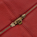 HERMES Victoria 43 Handtasche beschichtete Leinwand Beige Auth BA12885-10