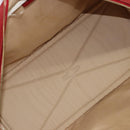 HERMES Victoria 43 Handtasche beschichtete Leinwand Beige Auth BA12885-11