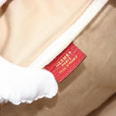 HERMES Victoria 43 Handtasche beschichtete Leinwand Beige Auth BA12885-12
