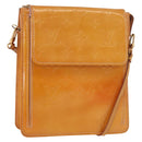 LOUIS VUITTON Monogram Vernis Motto Pouch Marshmallow Pink M91312 Auth BA12888-1
