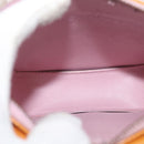LOUIS VUITTON Monogram Vernis Motto Pouch Marshmallow Pink M91312 Auth BA12888-9