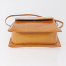 LOUIS VUITTON Monogram Vernis Motto Pouch Marshmallow Pink M91312 Auth BA12888-5