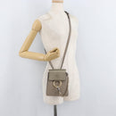 Chloe Fay Shoulder Bag Leather Beige Gold Auth BA12889-25