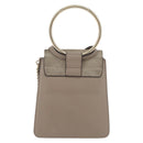 Chloe Fay Shoulder Bag Leather Beige Gold Auth BA12889-3