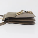 Chloe Fay Shoulder Bag Leather Beige Gold Auth BA12889-5
