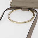 Chloe Fay Shoulder Bag Leather Beige Gold Auth BA12889-7