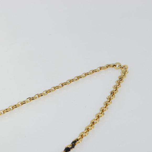 Salvatore Ferragamo Vara Ribbon Chain Bag Leer Groen Goud Auth BA12890