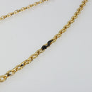 Salvatore Ferragamo Vara Ribbon Chain Bag Leer Groen Goud Auth BA12890-9