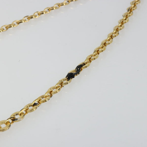 Salvatore Ferragamo Vara Ribbon Chain Bag Leer Groen Goud Auth BA12890