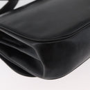 Christian Dior Shoulder Bag Leather Black Gold Auth BA12894-12
