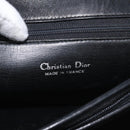 Christian Dior Shoulder Bag Leather Black Gold Auth BA12894-16