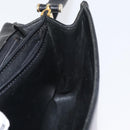 Christian Dior Shoulder Bag Leather Black Gold Auth BA12894-18