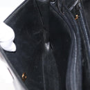 Christian Dior Shoulder Bag Leather Black Gold Auth BA12894-19