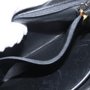 Christian Dior Shoulder Bag Leather Black Gold Auth BA12894-24