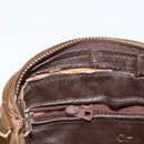 CHANEL Matelasse Chain Shoulder Bag Suede Brown Gold CC Auth BA12895-9