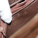 CHANEL Matelasse Chain Shoulder Bag Suede Brown Gold CC Auth BA12895-19