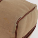SAINT LAURENT Boston Bag Canvas Braun Auth BA12896-14