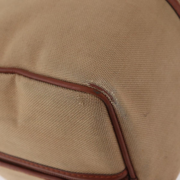 SAINT LAURENT Boston Bag Canvas Braun Auth BA12896