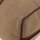 SAINT LAURENT Boston Bag Canvas Braun Auth BA12896-16