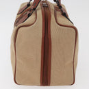 SAINT LAURENT Boston Bag Canvas Braun Auth BA12896-3
