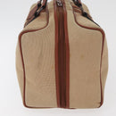 SAINT LAURENT Boston Bag Canvas Braun Auth BA12896-4