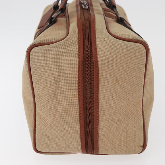 SAINT LAURENT Boston Bag Canvas Braun Auth BA12896