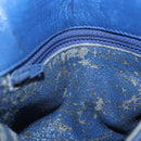 CHANEL Bicolore Waist bag Lamb Skin Blue Gold CC Auth BA12897-20