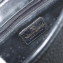 VALENTINO Shoulder Bag Leather Black Gold Auth BA12898-18