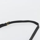 VALENTINO Shoulder Bag Leather Black Gold Auth BA12898-8