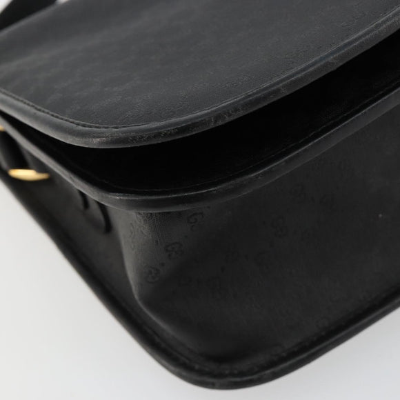 GUCCI Micro GG Supreme Web Sherry Line Tasche PVC Schwarz 001 904 0915 Auth BA12899