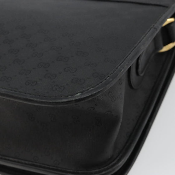 GUCCI Micro GG Supreme Web Sherry Line Tasche PVC Schwarz 001 904 0915 Auth BA12899
