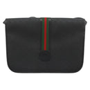 GUCCI Micro GG Supreme Web Sherry Line Tasche PVC Schwarz 001 904 0915 Auth BA12899-13