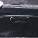 Salvatore Ferragamo Shoulder Bag Suede Black Gold Auth BA12900-16