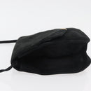 Salvatore Ferragamo Shoulder Bag Suede Black Gold Auth BA12900-5
