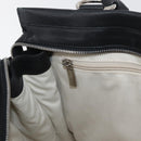 Salvatore Ferragamo Gancini Handtasche Leder Schwarz Silber Auth BA12902-20
