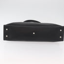 Salvatore Ferragamo Gancini Handtasche Leder Schwarz Silber Auth BA12902-9
