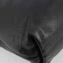 CHANEL Tote Bag Caviar Skin Black Gold CC Auth BA12903-14