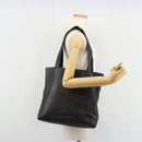 CHANEL Tote Bag Caviar Skin Black Gold CC Auth BA12903-22