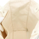 CHANEL Tote Bag Canvas White Silver CC Auth BA12904A-19