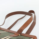 Burberry Nova Check Tote Bag PVC Groen Goud Auth BA12905-8