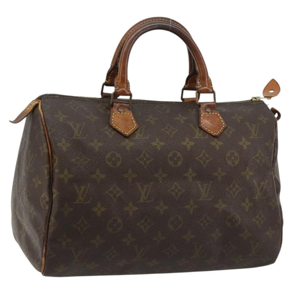LOUIS VUITTON Monogram Speedy 30 Handtasche M41526 LV Auth BA12907